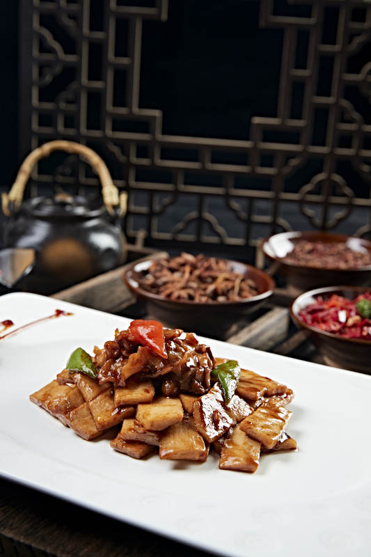 酱爆螺片杏鲍菇片