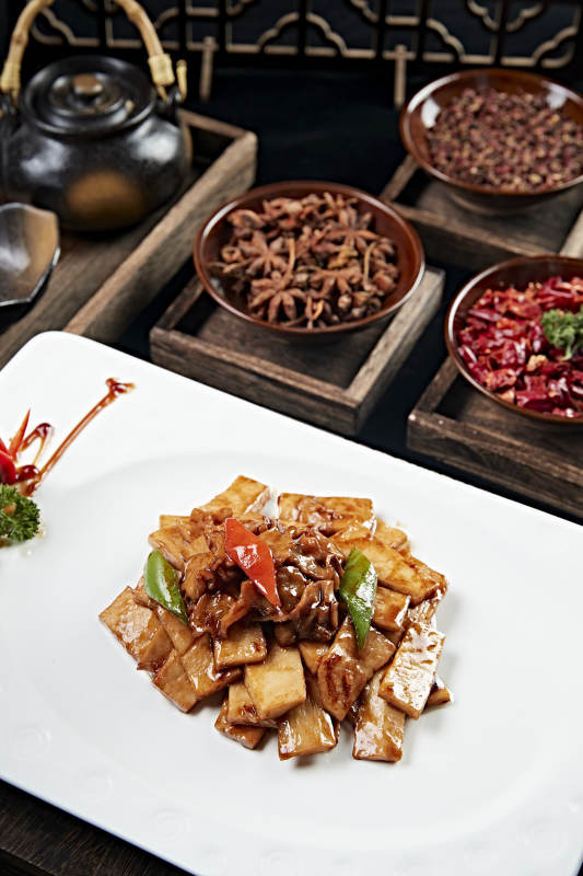 酱爆螺片杏鲍菇片