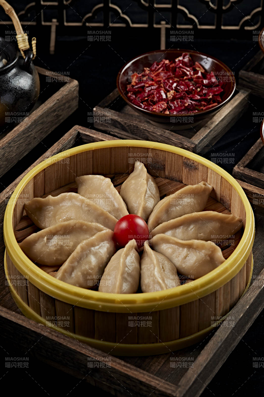 熱騰騰的莜面蒸餃