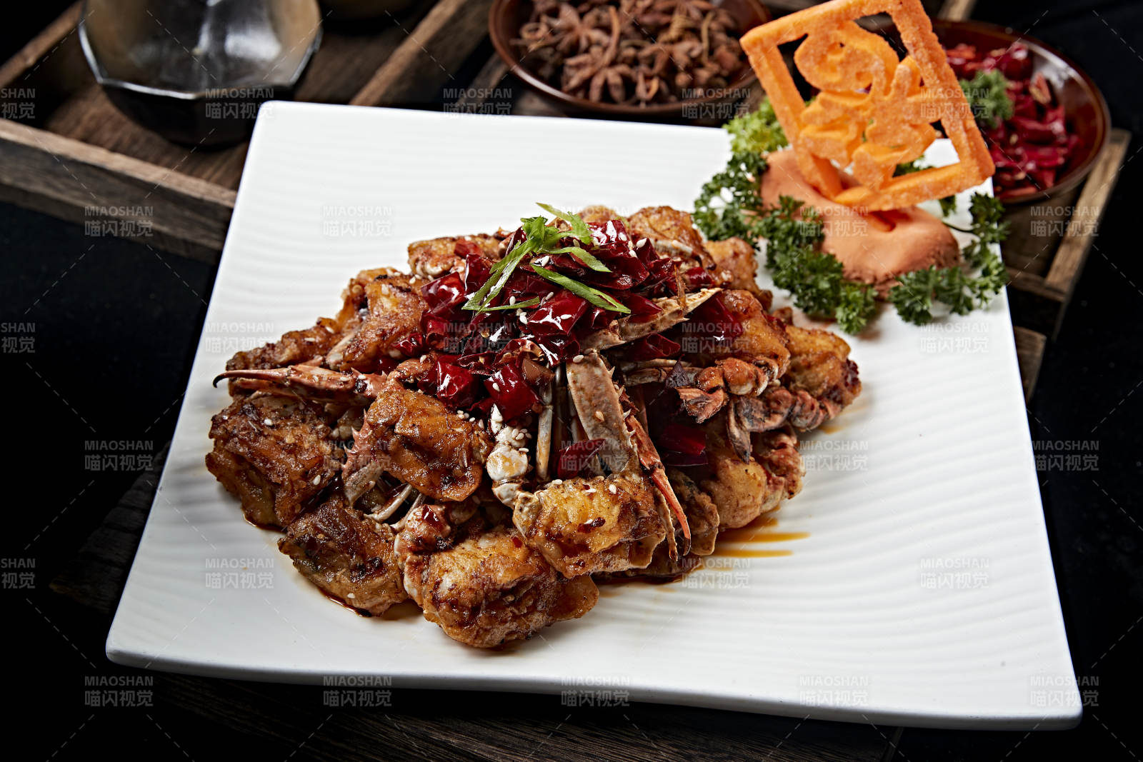 婚宴菜品蔥姜炒蟹