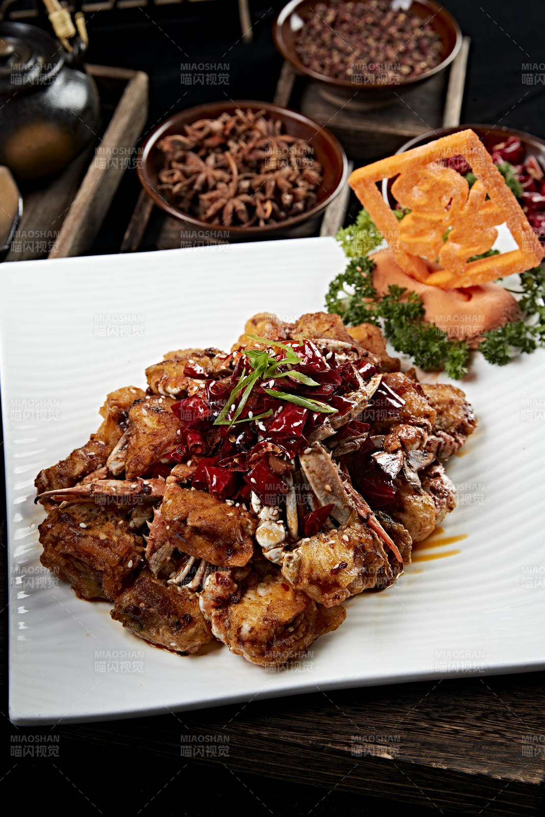 婚宴菜品蔥姜炒蟹