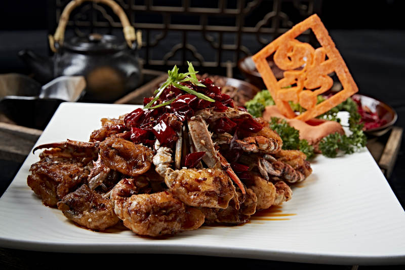 婚宴菜品蔥姜炒蟹