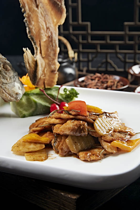 酱爆彩椒山药皖鱼片两吃皖鱼