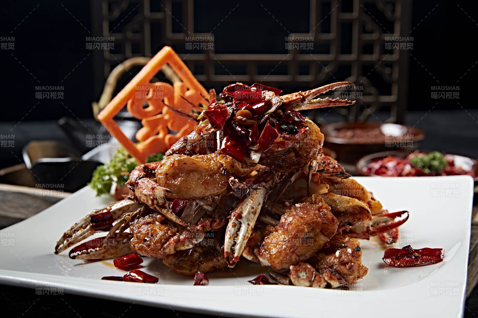 婚宴菜品蔥姜炒蟹