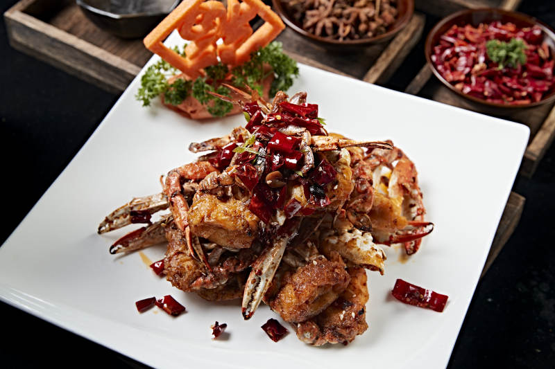 婚宴菜品蔥姜炒蟹