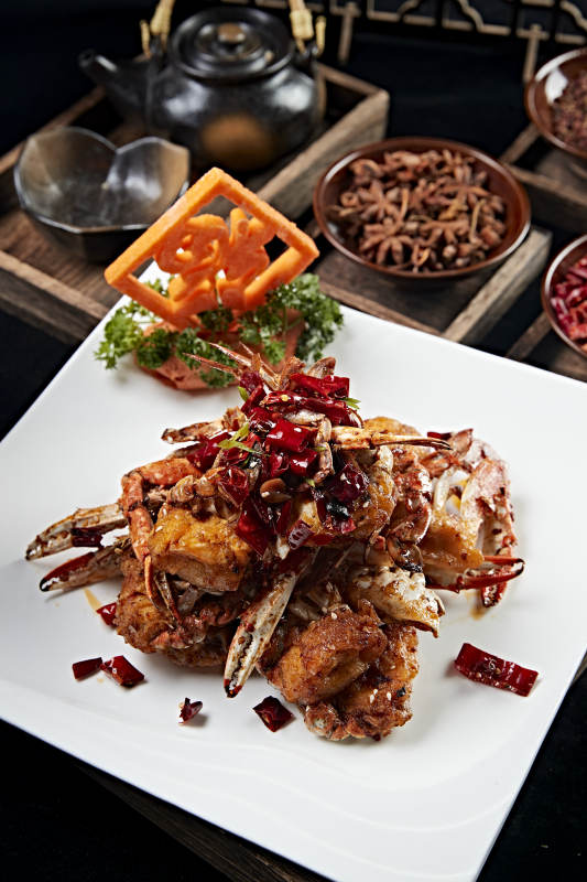 婚宴菜品蔥姜炒蟹