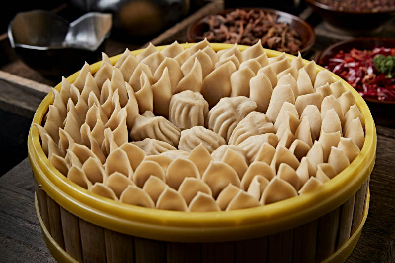 張家口地區特色美食壩上莜面組合餐