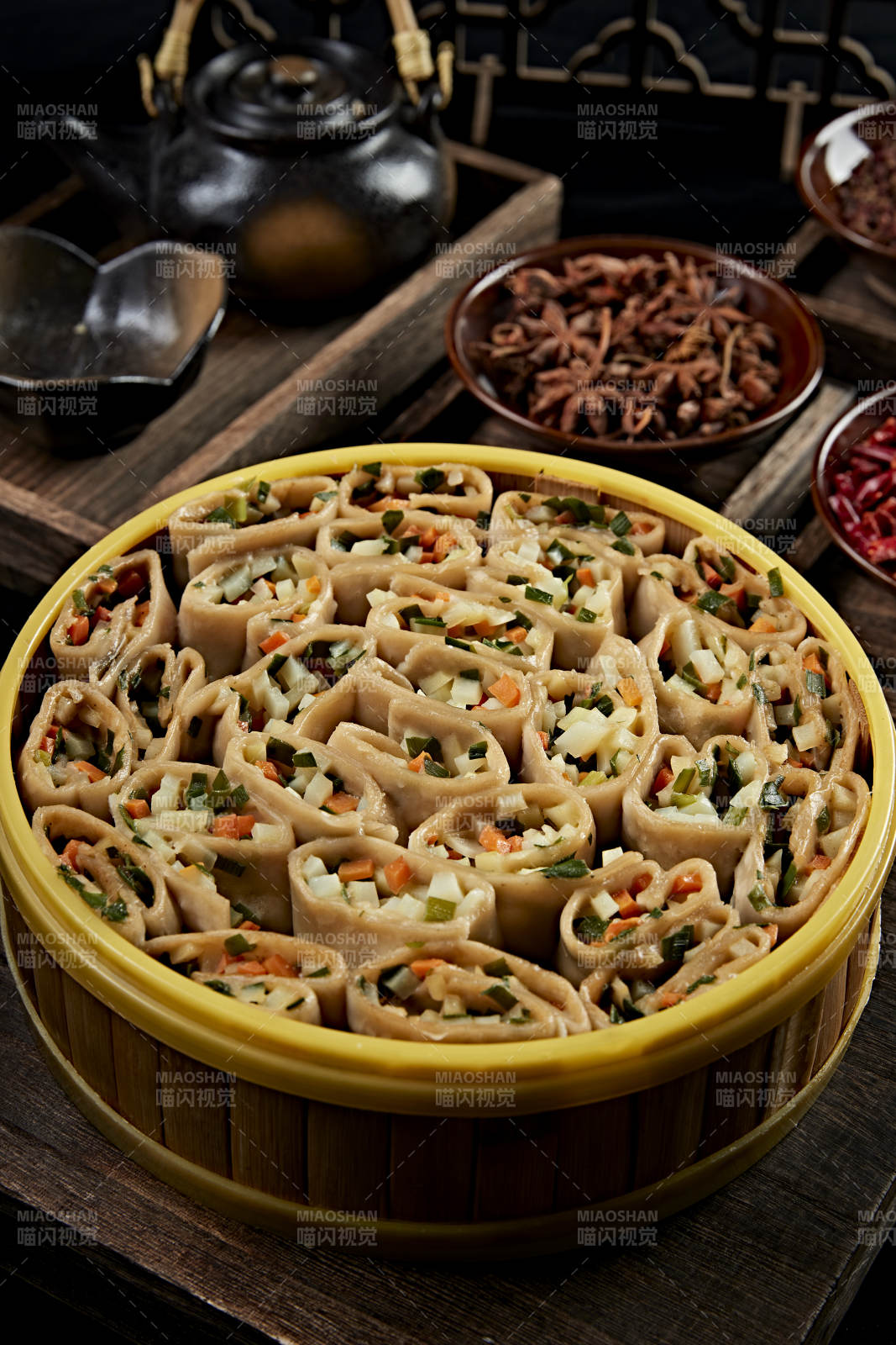 张家口地区特色美食坝上莜面组合餐