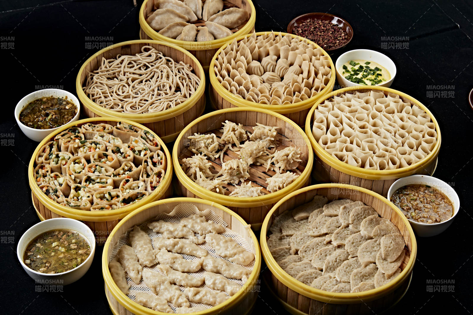 张家口地区特色美食坝上莜面组合餐