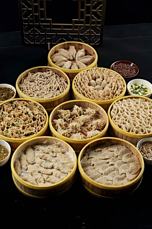 张家口地区特色美食坝上莜面组合餐