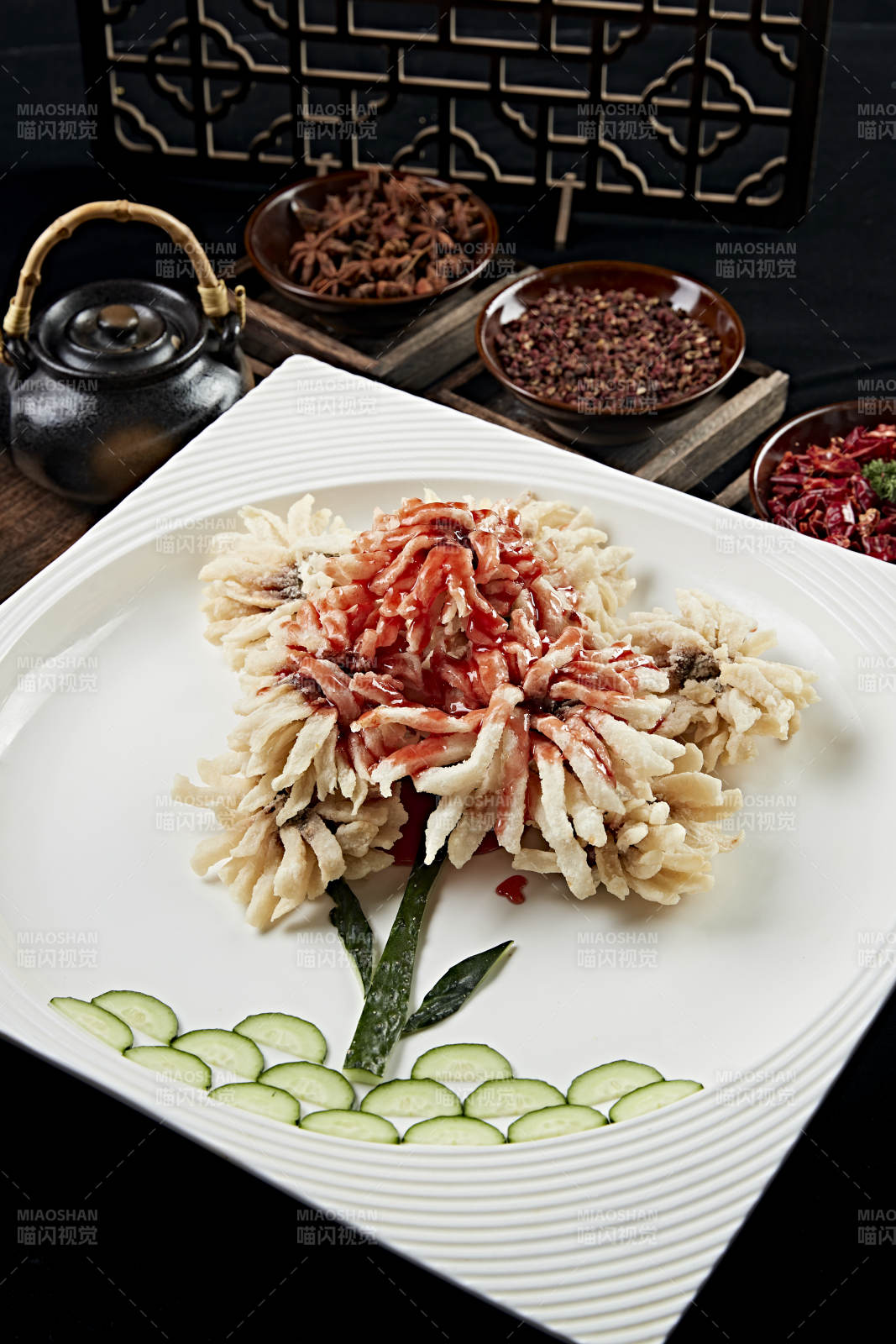 油炸浇汁狮子鱼