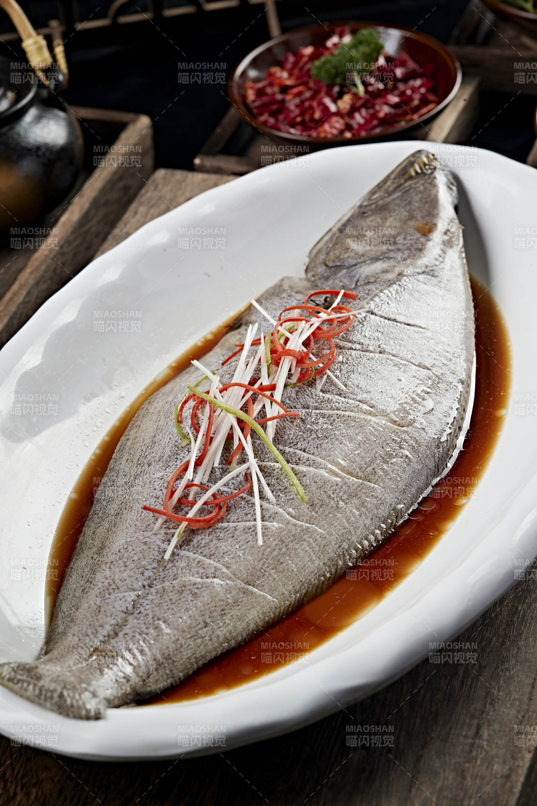 澆汁清蒸海鱸魚