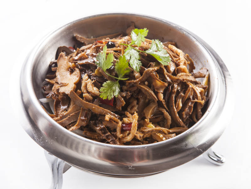 干锅猪肚山珍菌