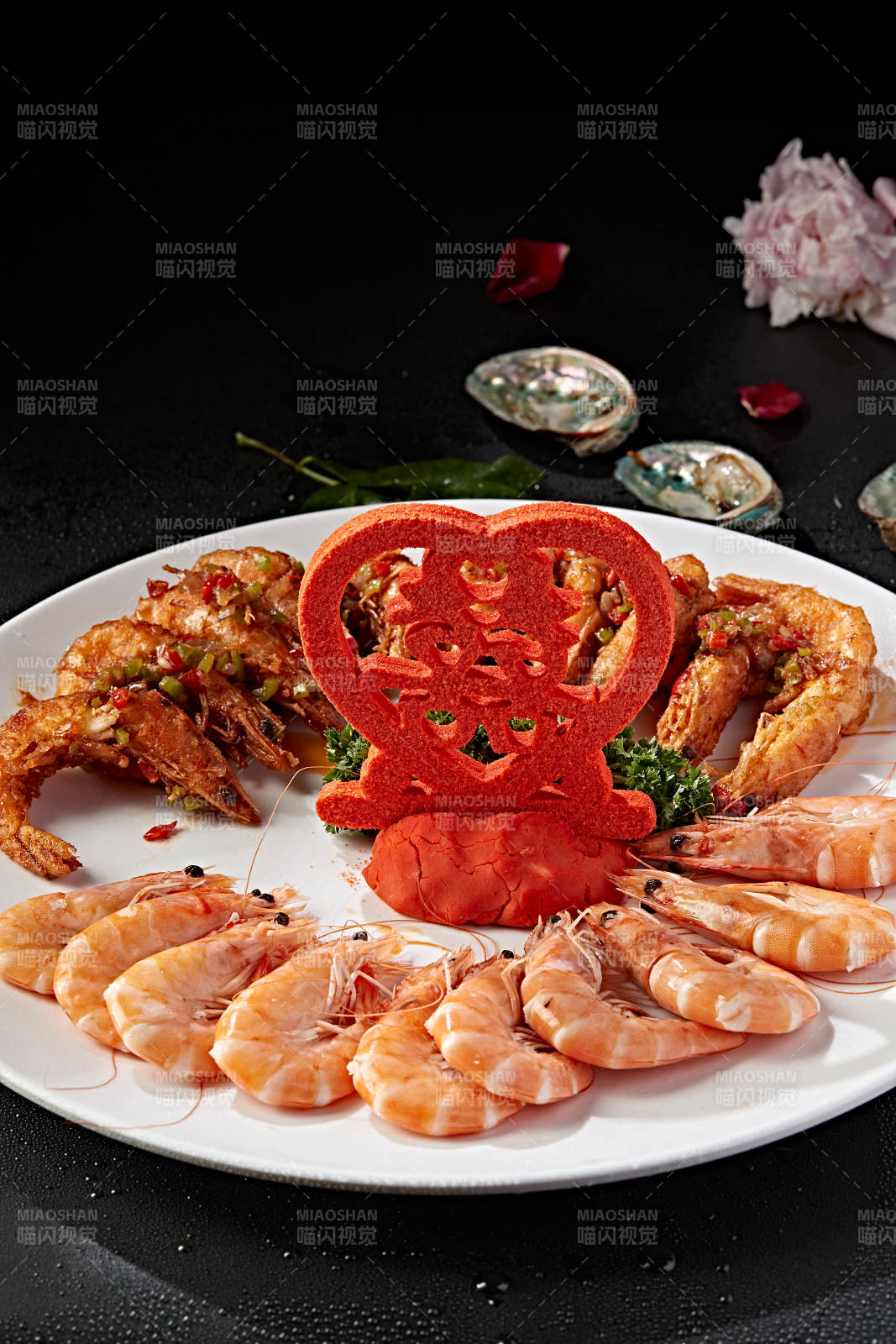 喜宴菜品兩吃海捕蝦