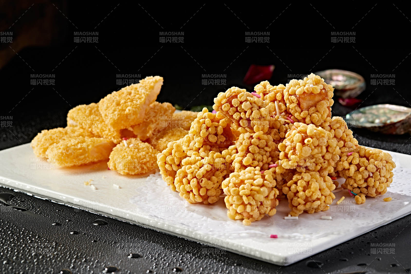 麦片红薯炸鲜奶双拼