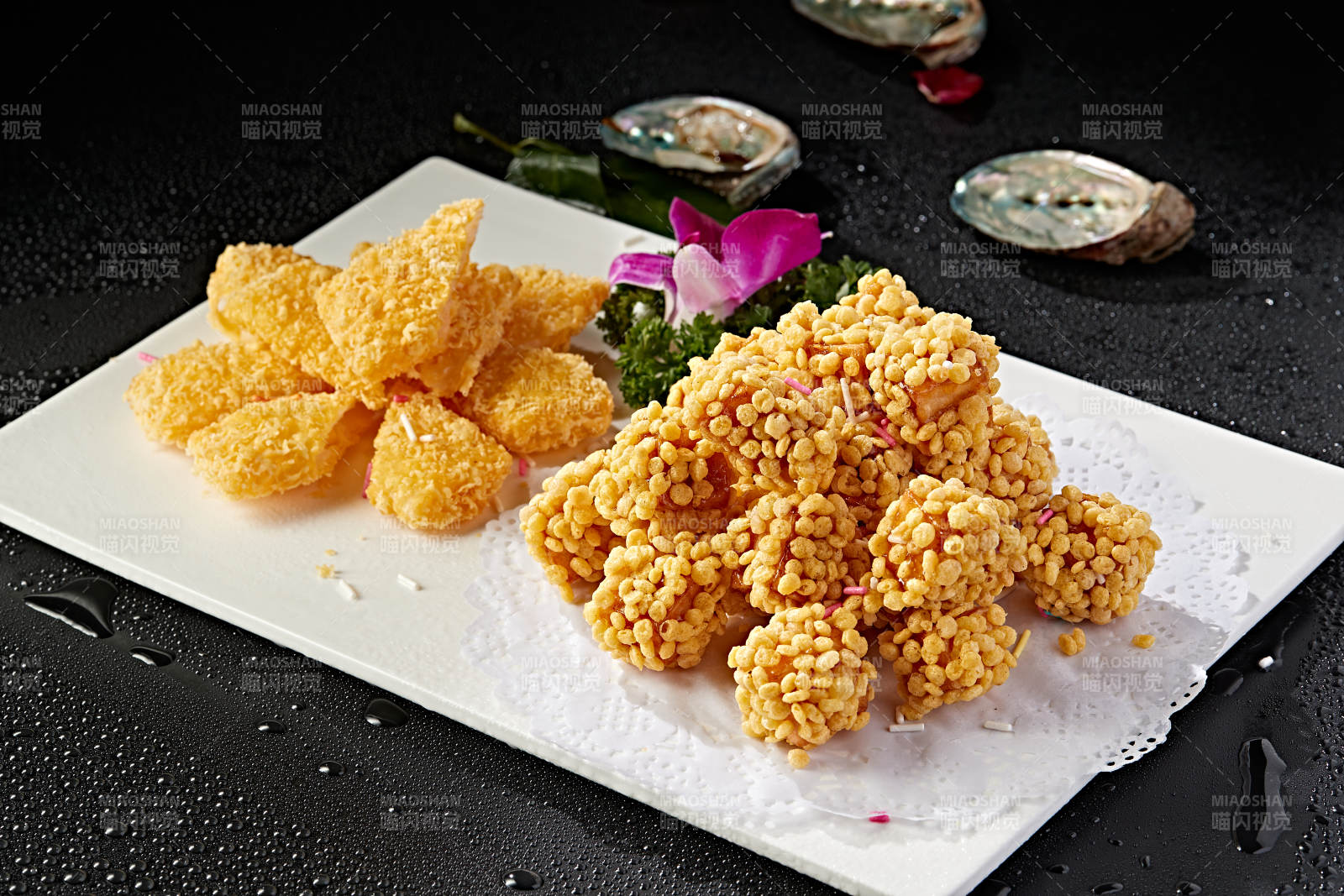 麦片红薯炸鲜奶双拼