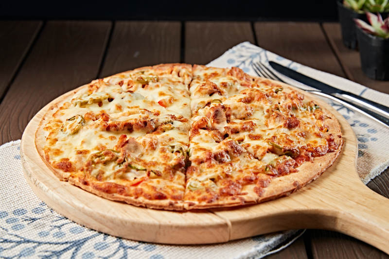 意大利芝士蔬菜培根披萨