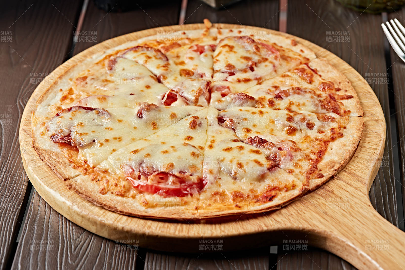 意大利芝士蔬菜培根披萨