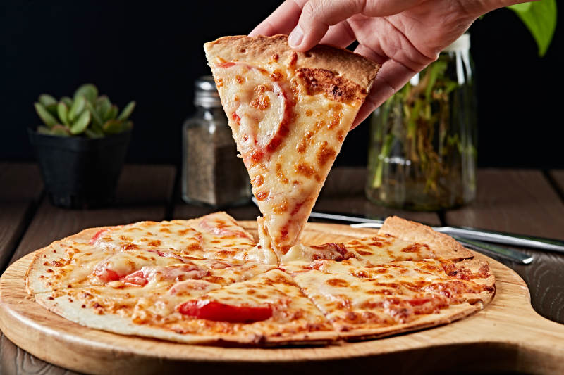 意大利芝士蔬菜培根披萨