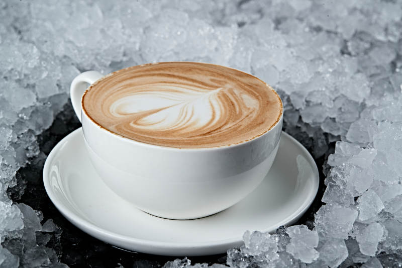 美式拉花卡布奇诺咖啡