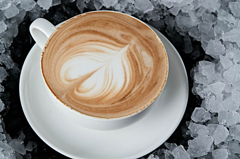 美式拉花卡布奇诺咖啡