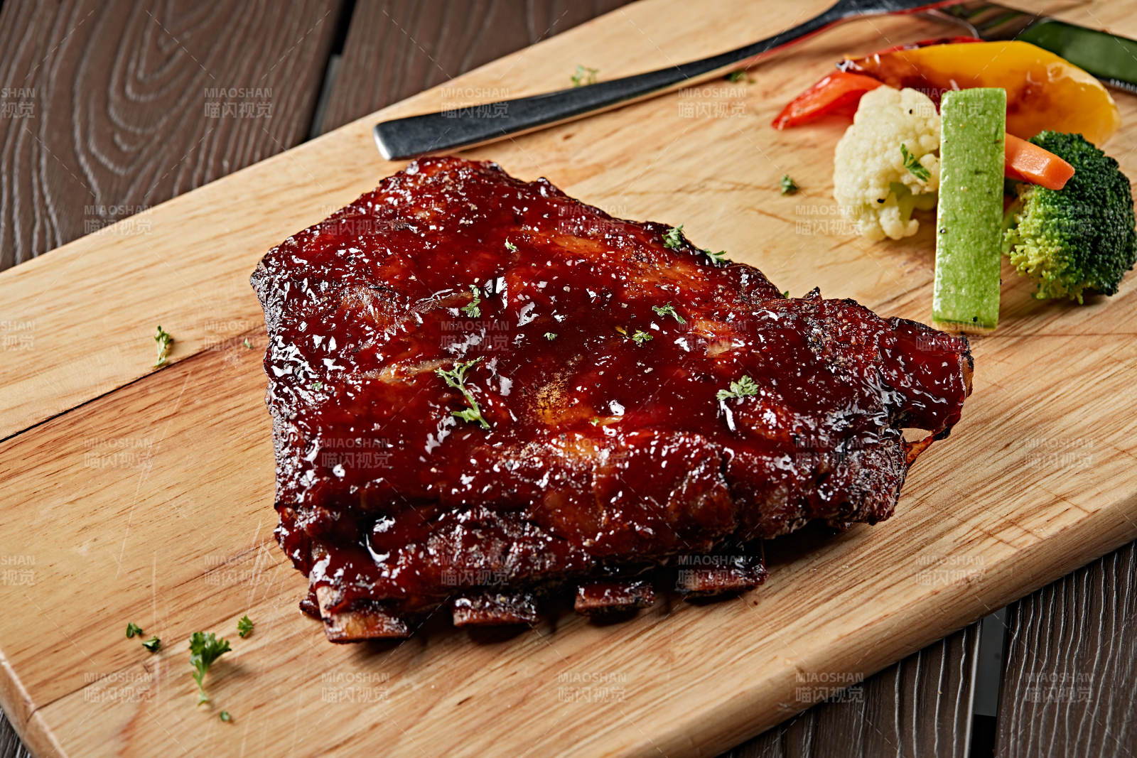 美式德州燜爐蜜汁烤豬排