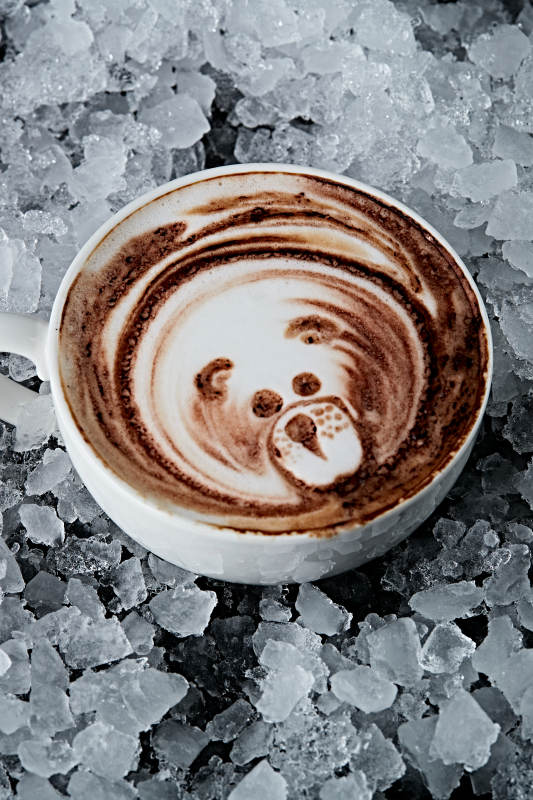 美式拉花卡布奇诺咖啡