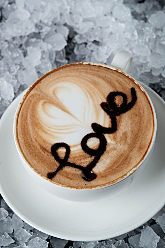 美式拉花卡布奇诺咖啡