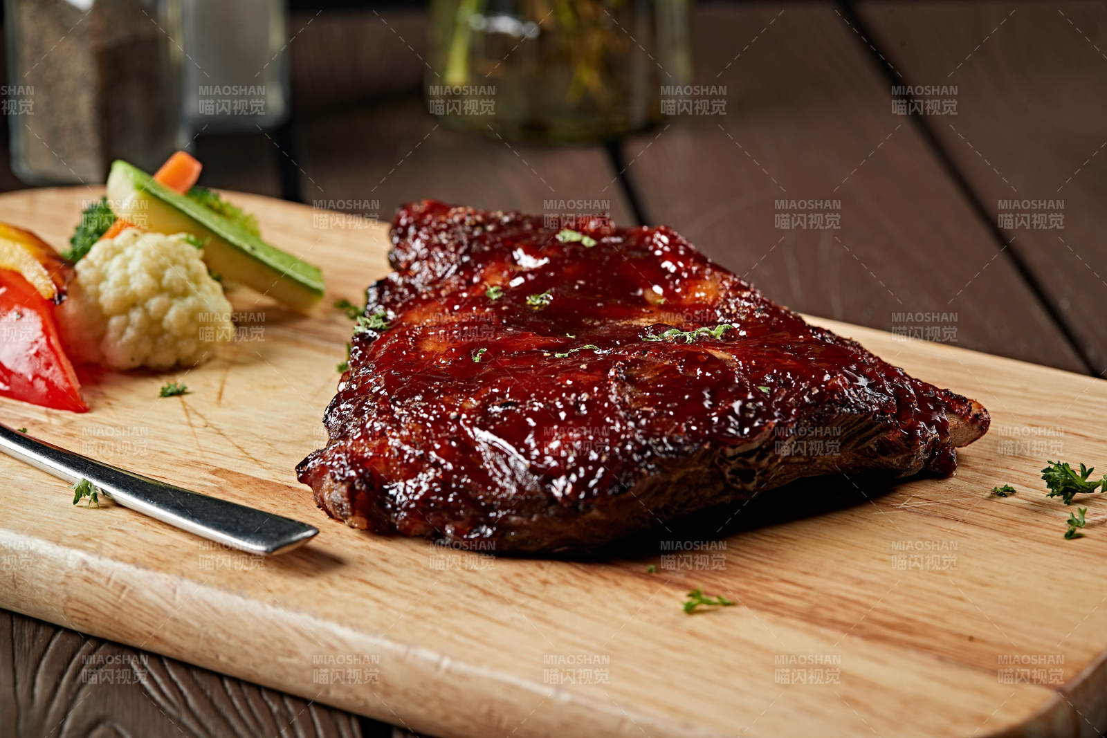 美式德州燜爐蜜汁烤豬排