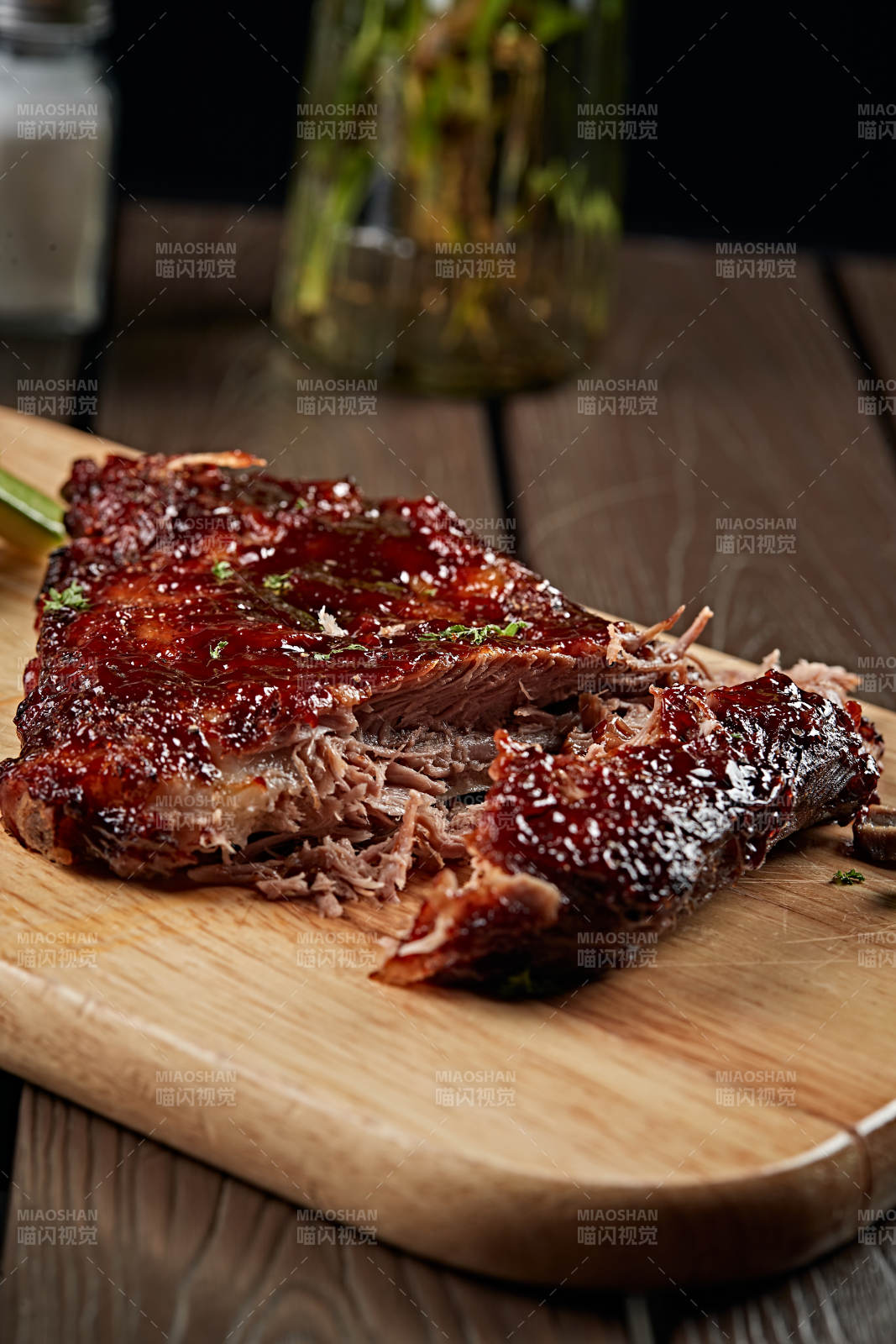 美式德州焖炉蜜汁烤猪排