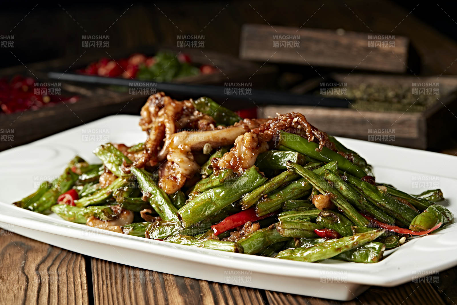 醬爆豆角魷魚須