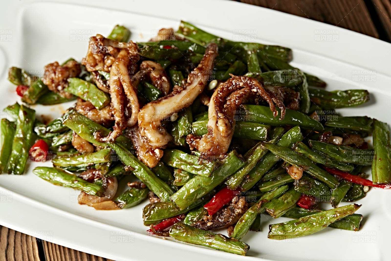 醬爆豆角魷魚須