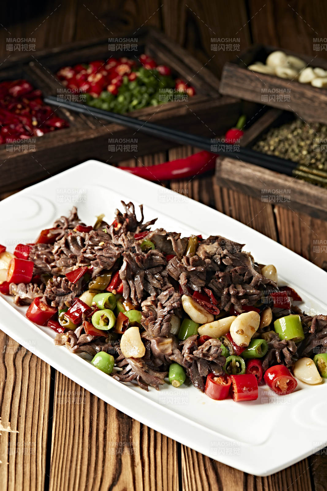 米椒蒜香爆鴨胗