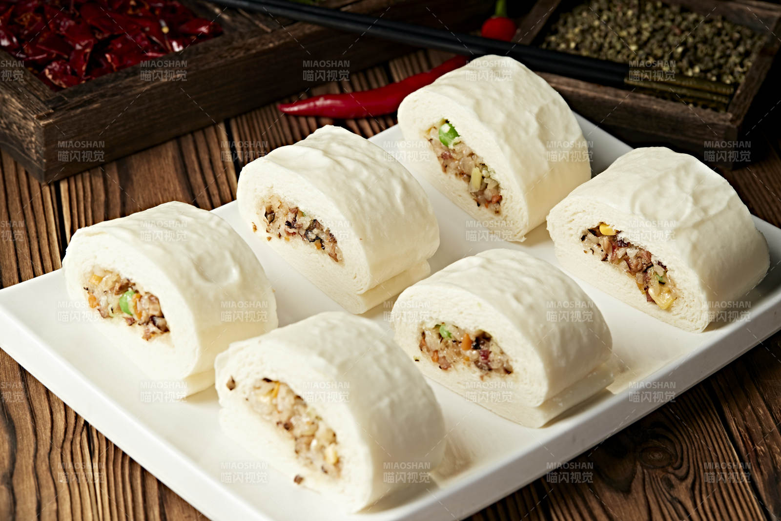 香蒸美味果蔬糯米卷