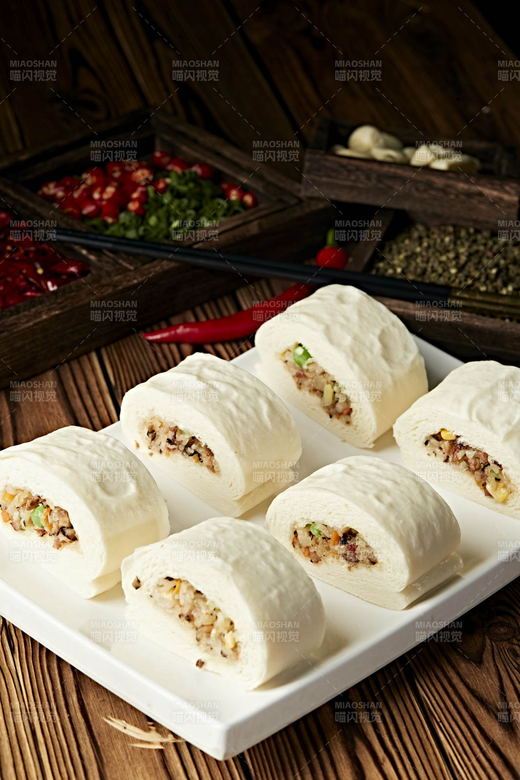 香蒸美味果蔬糯米卷