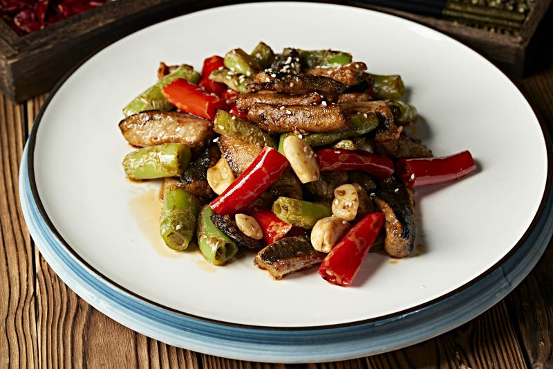 蒜香杭椒爆鳝鱼