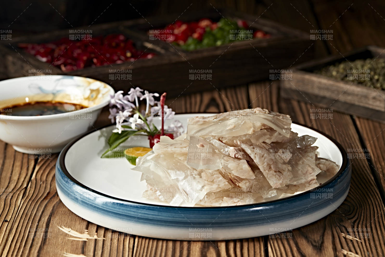 水晶肉糜皮冻切片