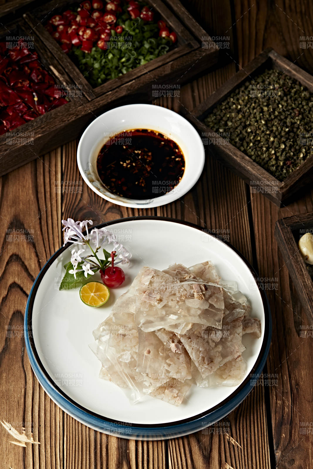 水晶肉糜皮冻切片