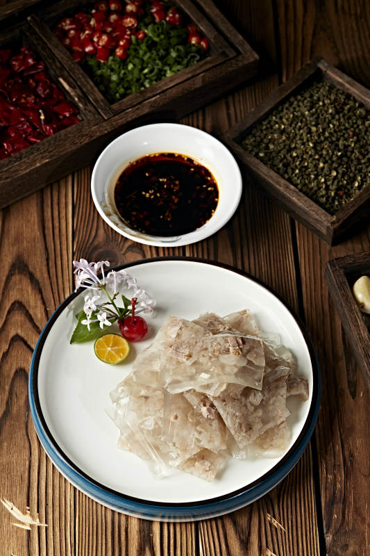 水晶肉糜皮冻切片