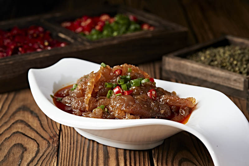 红油凉拌老醋蛰头