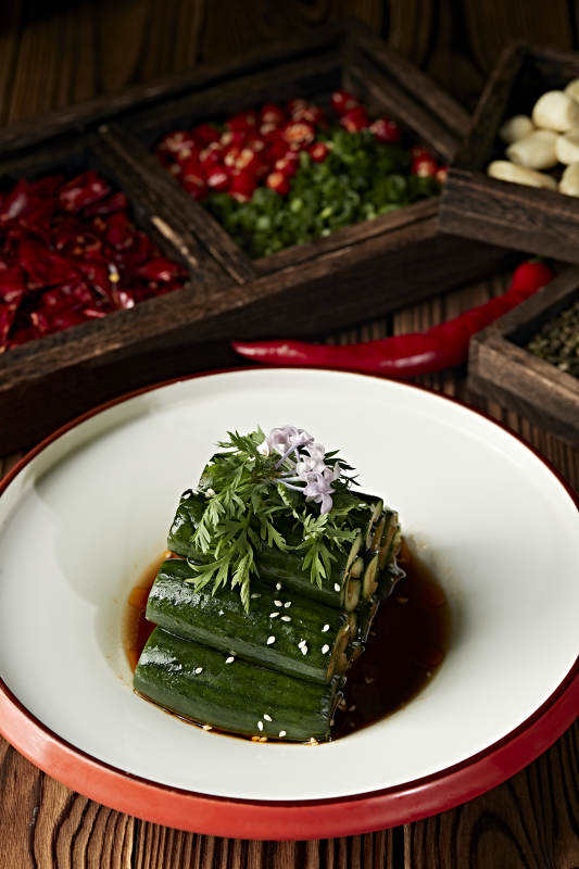 美味凉菜浇汁青瓜