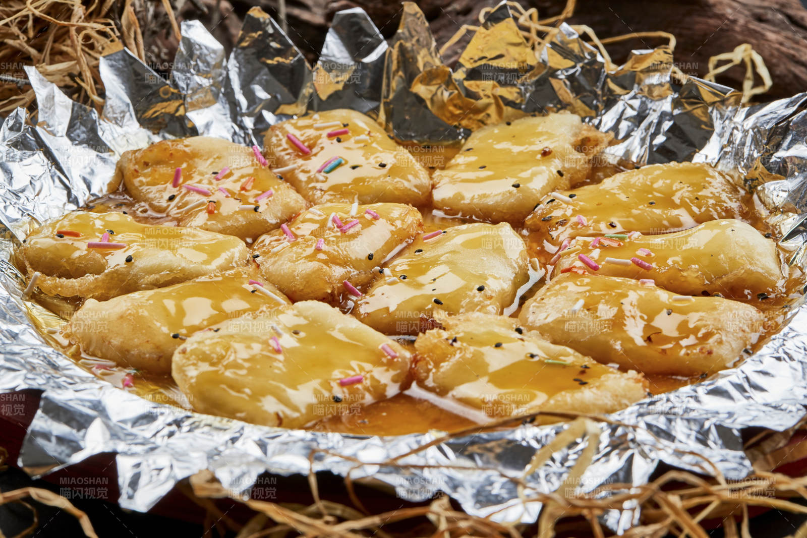 木托鐵板蜜汁奶豆腐切片