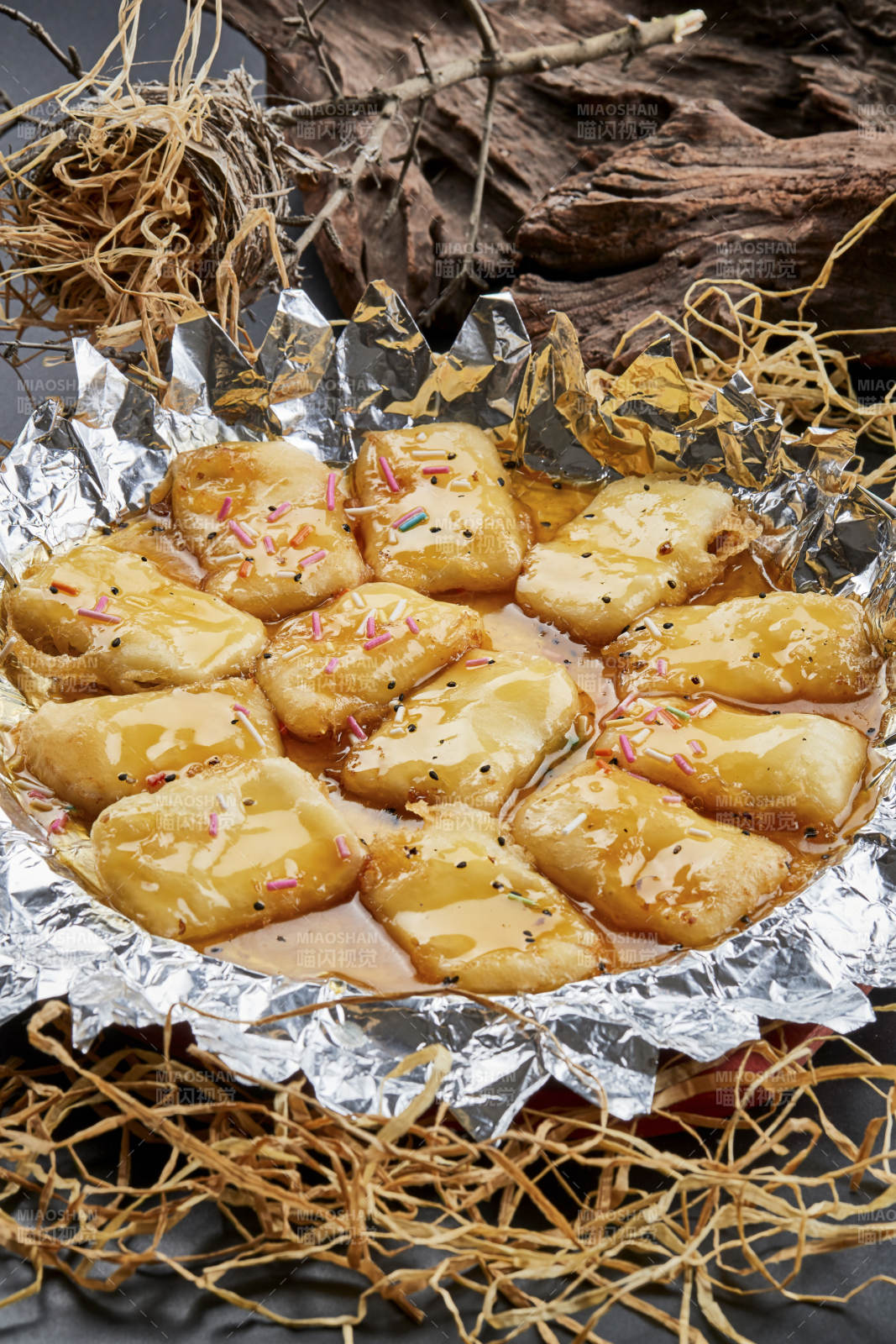 木托铁板蜜汁奶豆腐切片