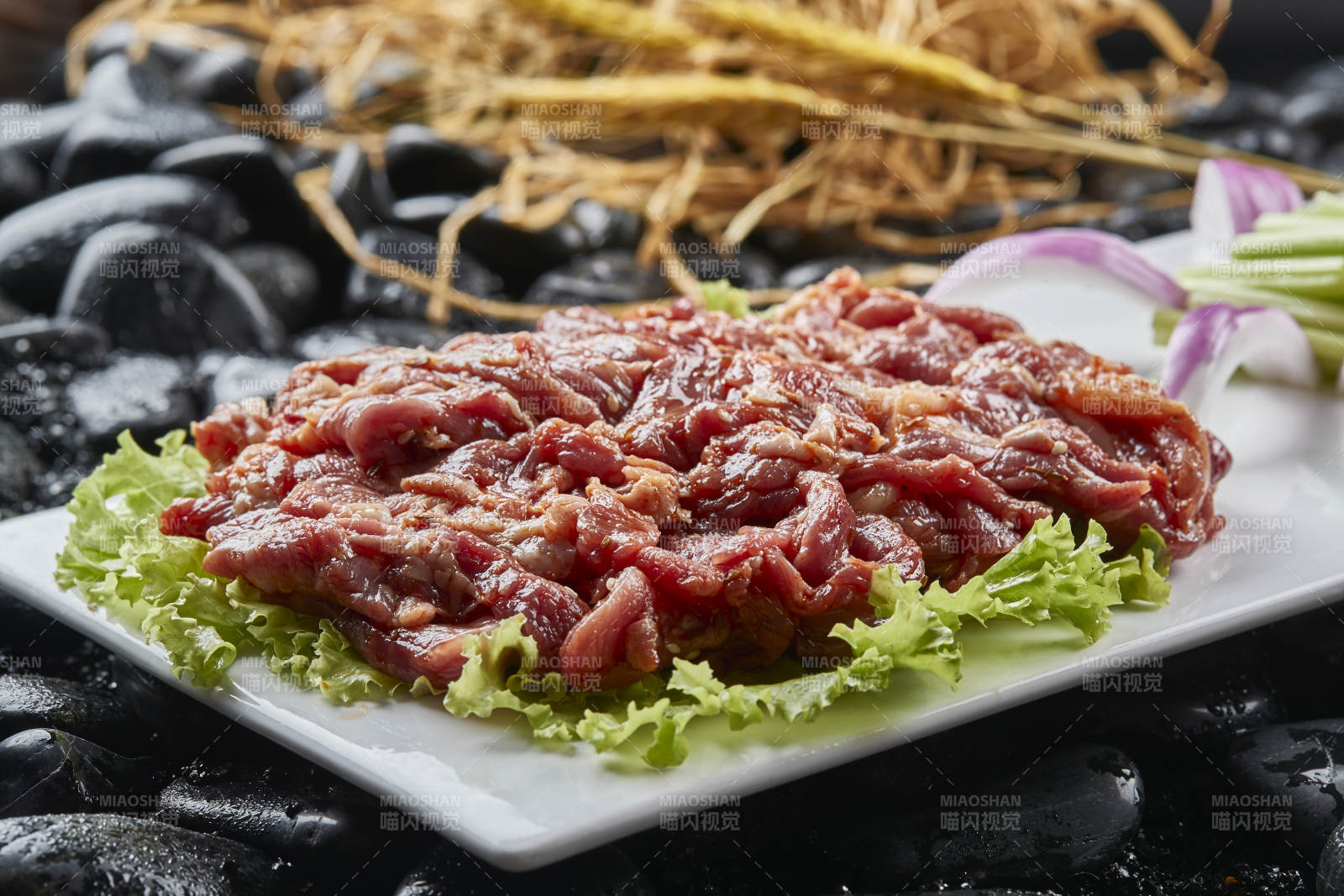 烤肉食材腌漬極品牛五花肉