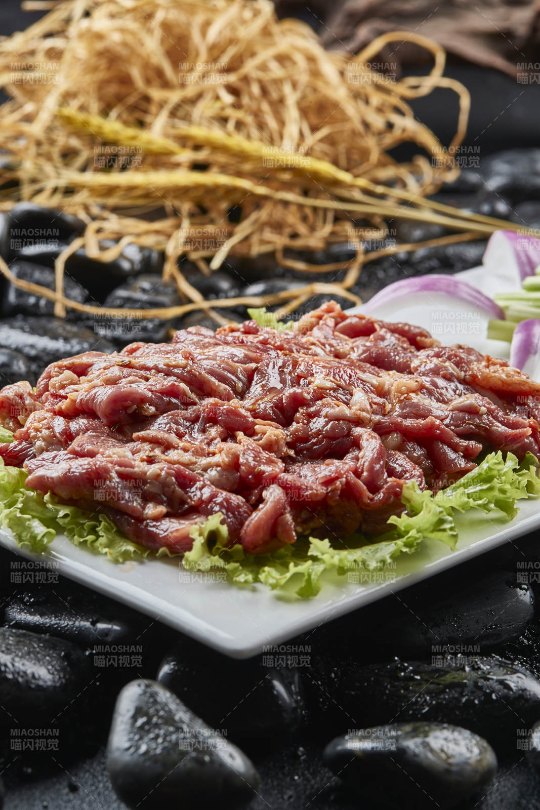 烤肉食材腌漬極品牛五花肉