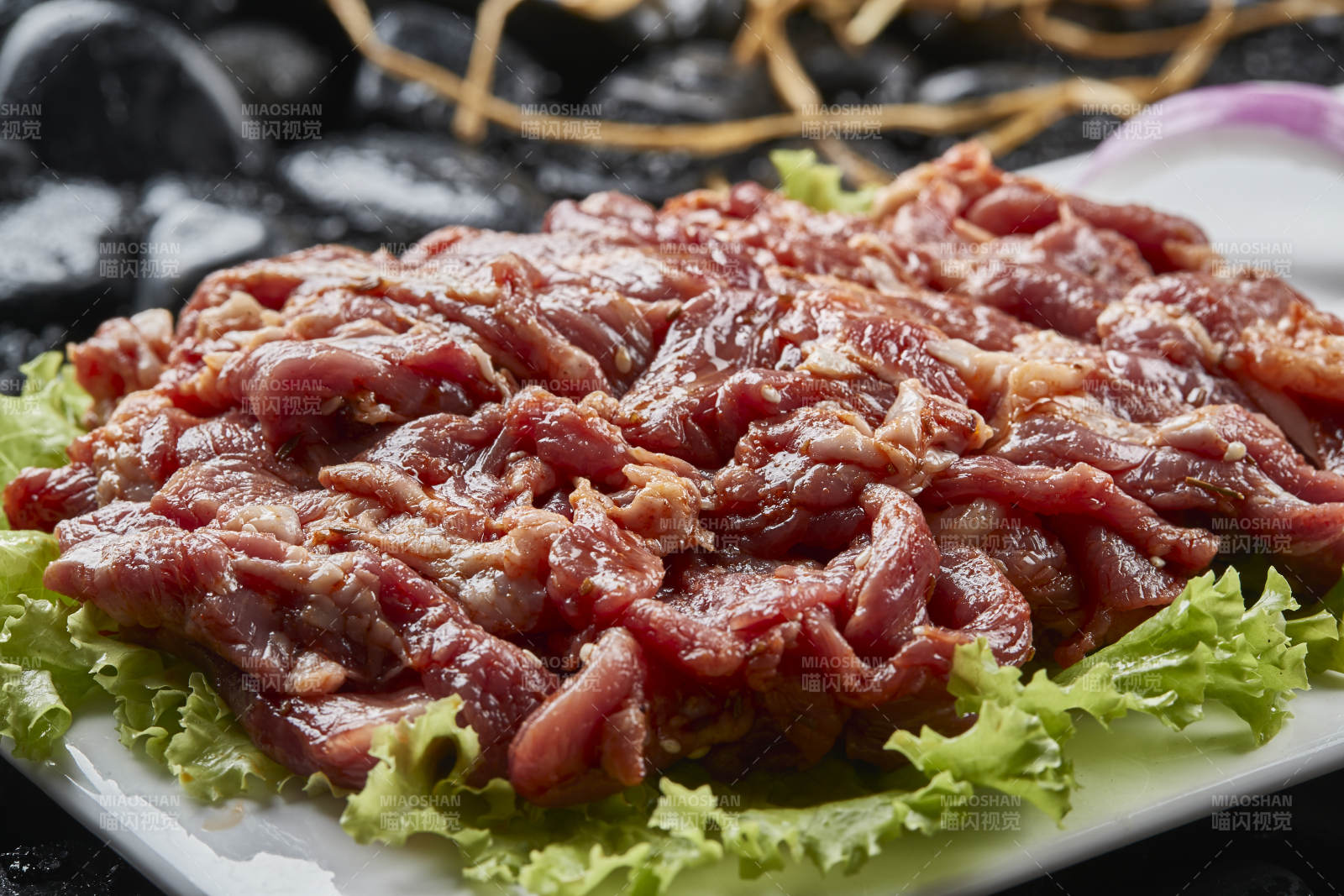 烤肉食材腌漬極品牛五花肉