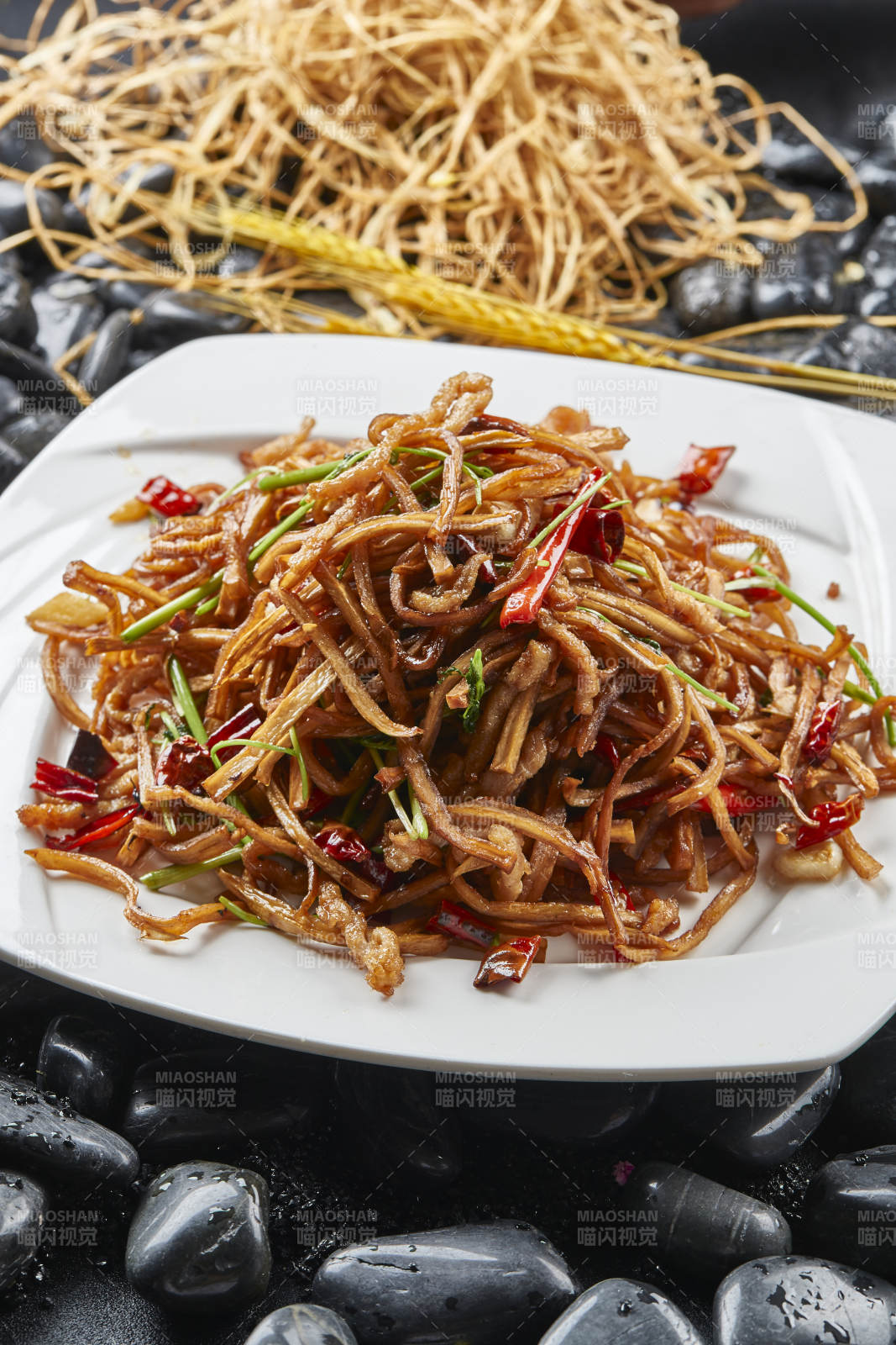 辣炒肉丝杏鲍菇