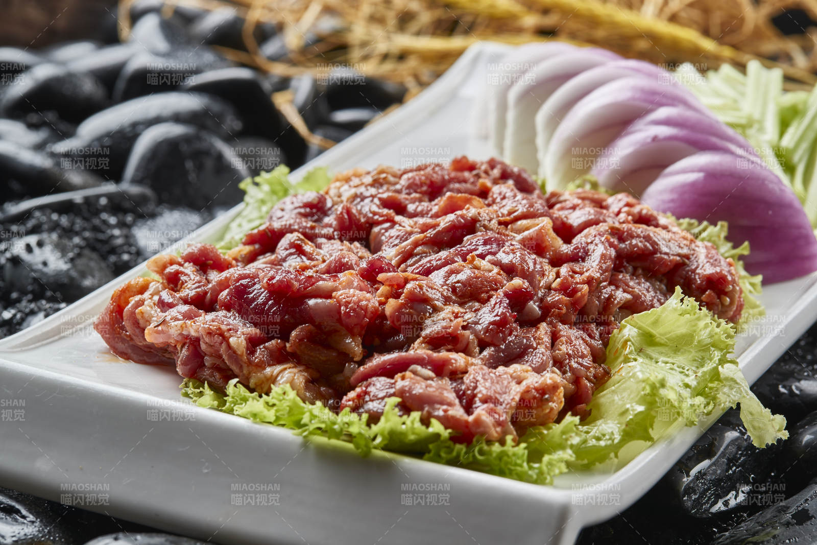 烤肉食材腌漬極品牛五花肉