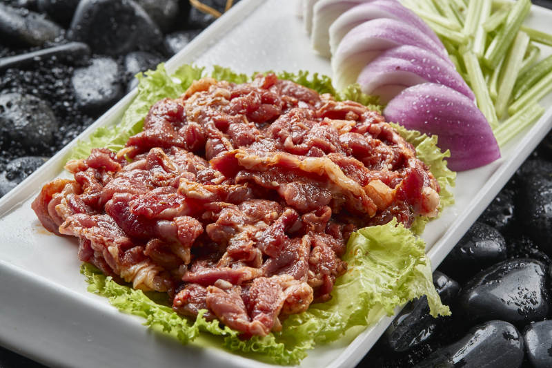 烤肉食材腌渍极品牛五花肉