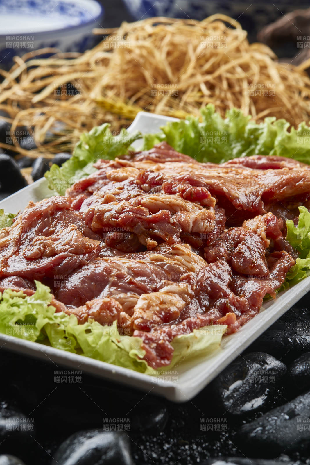 烤肉食材腌漬極品牛五花肉